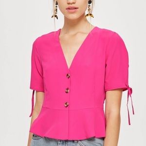 TOPSHOP Bryony Tea Blouse